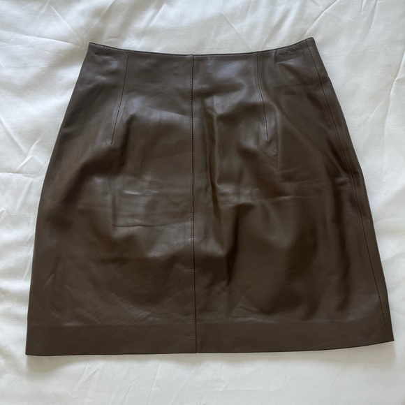 Vince Leather Miniskirt - Picture 5 of 7